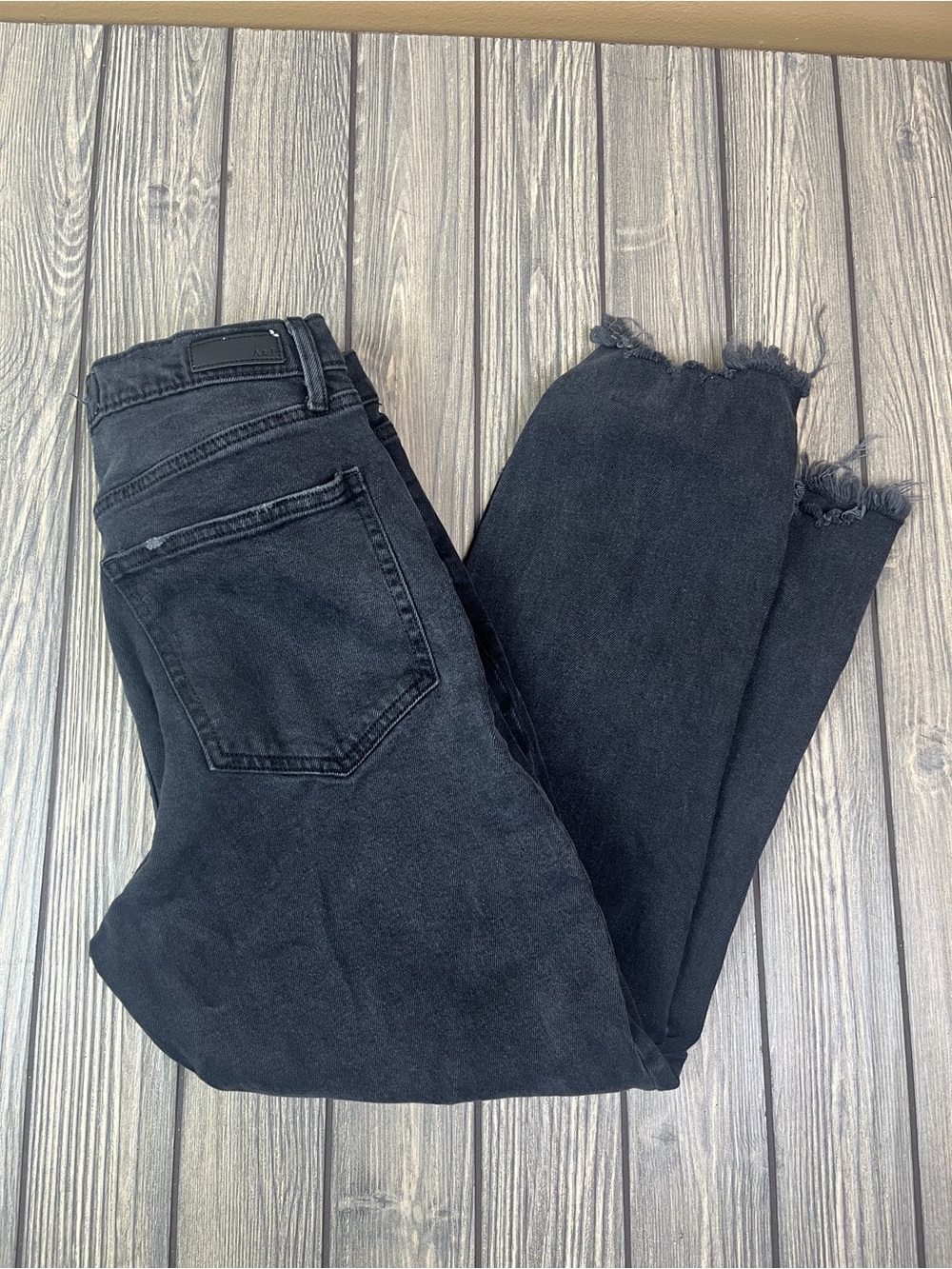 Abercrombie & Fitch Black Ankle Straight Ultra High Rise Women's Jeans Sz 28/6 S